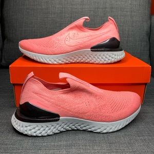 Nike Epic React Flyknit Womens Running Shoes Pink